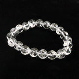 ヒマラヤ水晶 アイリスクォーツ 10ミリ玉ブレスレット　29.4g (ID:95183)