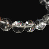 ヒマラヤ水晶 アイリスクォーツ 10ミリ玉ブレスレット　29.4g (ID:95183)