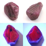インド産 ルビー 結晶 　17mm原石 蛍光 4.7ｇ (ID:95229)