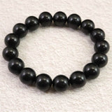 ロシア産 シュンガイト AAグレード 12.5mm玉ブレスレット 51.7g (ID:95367)