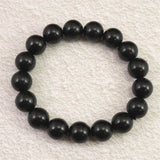 ロシア産 シュンガイト AAグレード 12.5mm玉ブレスレット 51.7g (ID:95367)