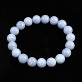 オーストラリア産 ブルーオパール 10.5mm玉ブレスレット 25.8g (ID:95616)