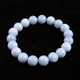 オーストラリア産 ブルーオパール 10.5mm玉ブレスレット 25.8g (ID:95616)