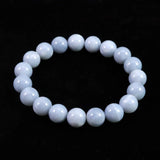 オーストラリア産 ブルーオパール 10.5mm玉ブレスレット 25.8g (ID:95616)