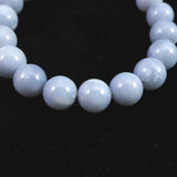 オーストラリア産 ブルーオパール 10.5mm玉ブレスレット 25.8g (ID:95616)