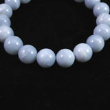 オーストラリア産 ブルーオパール 10.5mm玉ブレスレット 25.8g (ID:95616)