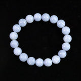 オーストラリア産 ブルーオパール 10.5mm玉ブレスレット 25.8g (ID:95616)