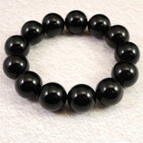 チベット産 天然モリオン水晶(4A)　18mm玉 ブレスレット 105.60g (ID:95704)