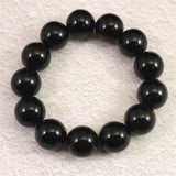 チベット産 天然モリオン水晶(4A)　18mm玉 ブレスレット 105.60g (ID:95704)