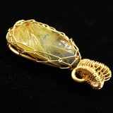 ゴールドルチルクォーツ  ワイヤー ペンダントトップ 2.9g (ID:95799)