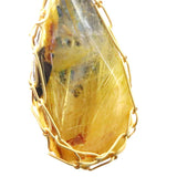 ゴールドルチルクォーツ  ワイヤー ペンダントトップ 2.9g (ID:95799)