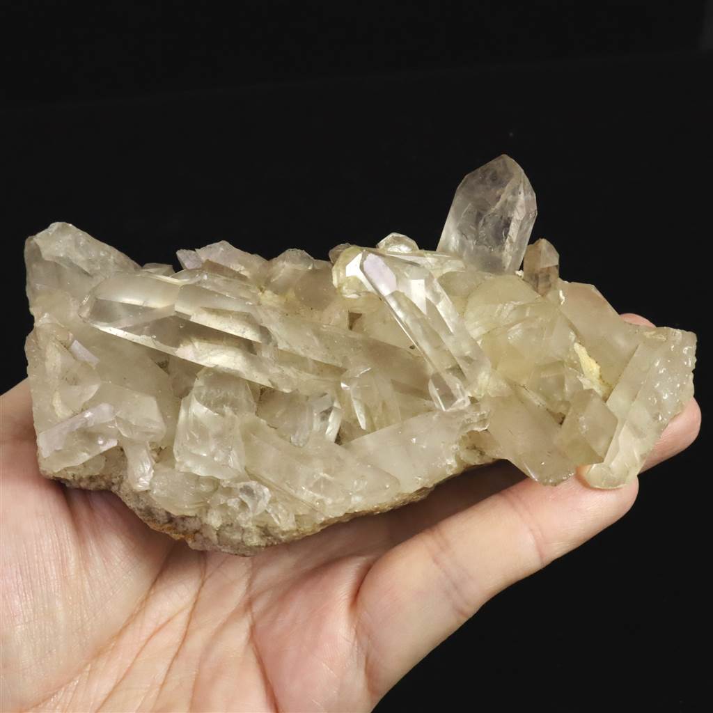 山梨県黒平水晶峠産 水晶クラスター 287g (ID:96380) | 榎本通商