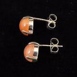 H&E社 サチャロカ ローズアゼツライト(AZOZEO)  8mmラウンド　ピアス 証明書付　 (ID:96524)