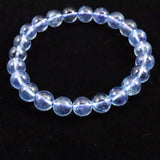 ブラジル産 サンタマリア アクアマリン 8mm玉ブレスレット 17.3g (ID:96581)