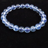 ブラジル産 サンタマリア アクアマリン 8mm玉ブレスレット 17.3g (ID:96581)