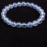 ブラジル産 サンタマリア アクアマリン 8mm玉ブレスレット 17.3g (ID:96581)