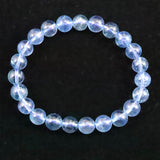 ブラジル産 サンタマリア アクアマリン 8mm玉ブレスレット 17.3g (ID:96581)