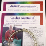 H&E社 ゴールデン アゼツライト（AZOZEO) 6mm玉ブレスレット 証明書付 10.0g (ID:96764)