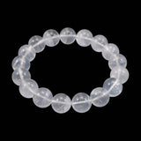 北海道 富良野産 水晶 12mm玉 ブレスレット 42.3g *希少* (ID:96903)