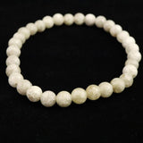 宮崎県産 二ニギ水晶　 6mm玉ブレスレット 証明書付 9.9g (ID:96966)