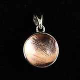 ギベオン ピンクゴールドカラー 11mmボール型　ペンダントトップ 2.2g (ID:97253)