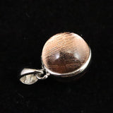 ギベオン ピンクゴールドカラー 11mmボール型　ペンダントトップ 2.2g (ID:97253)