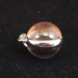 ギベオン ピンクゴールドカラー 11mmボール型　ペンダントトップ 2.2g (ID:97253)