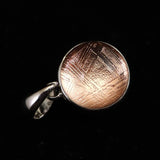 ギベオン ピンクゴールドカラー 11mmボール型　ペンダントトップ 2.2g (ID:97253)