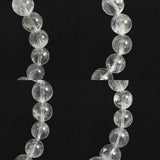 マダガスカル産 エンジェルラダークォーツ  11.5mm玉ブレスレット 36.7ｇ (ID:97340)