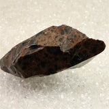 北海道産 オブシディアン 黒曜石 花十勝 98mm原石 143g (ID:97358)