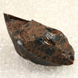 北海道産 オブシディアン 黒曜石 花十勝 98mm原石 143g (ID:97358)