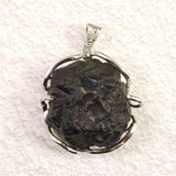 プロフェシーストーン 予言の石  26mm原石 ペンダントトップ 21.0g (ID:97361)