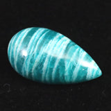 ロシア産 アマゾナイト AAA 32mmティアドロップ カボション 7.2g (ID:97394)