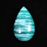 ロシア産 アマゾナイト AAA 32mmティアドロップ カボション 7.2g (ID:97394)