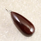 オレンジガーネット 43mmドロップ型 ペンダント21.8g (ID:97425)