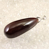 オレンジガーネット 43mmドロップ型 ペンダント21.8g (ID:97425)