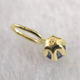 ベニトアイト 2.5mmラウンドカット ペンダント 18KYG 0.08ct (ID:97683)