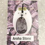 H&E社 ヴァイタライト アロハストーン (AZOZEO) タンブル コード ペンダント 7.3g (ID:97740)