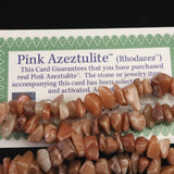 H&E社 ローダゼツ ピンクアゼツライト(AZOZEO) ナゲットネックレス 証明書付 83.8g  (ID:97888)