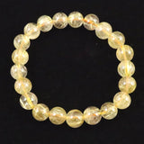 ゴールドルチルクォーツ 3A 8.5mm玉ブレスレット 22.2g (ID:98117)
