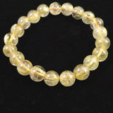 ゴールドルチルクォーツ 3A 8.5mm玉ブレスレット 22.2g (ID:98117)