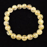 ゴールドルチルクォーツ 3A 8.5mm玉ブレスレット 22.2g (ID:98117)