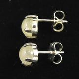 H&E社 ヒマラヤゴールドアゼツライト（AZOZEO) 6mmラウンド ピアス 証明書付 (ID:98155)