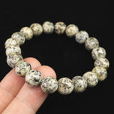 京都府産　鞍馬石 10mm玉ブレスレット　証明書付 28.3ｇ (ID:98178)