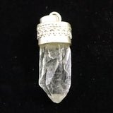 ヒマラヤ マニハール産水晶 30mm 原石 ペンダントトップ セレスティアル ローブ 証明書付き 7.78g (ID:98180)