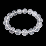 北海道 富良野産 水晶 12mm玉 ブレスレット 42.9g *希少* (ID:98187)