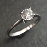 ブラジル産 フェナカイト 5mmラウンドカット リング 鑑別書付 13号 (ID:98321)