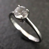 ブラジル産 フェナカイト 5mmラウンドカット リング 鑑別書付 13号 (ID:98321)