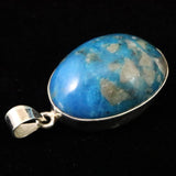 ペルシアンターコイズ 31mmオーバル ペンダントトップ 18KGP 14.7g (ID:98370)