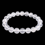 北海道 富良野産 水晶 10mm玉 ブレスレット 29.4g *希少* (ID:98371)